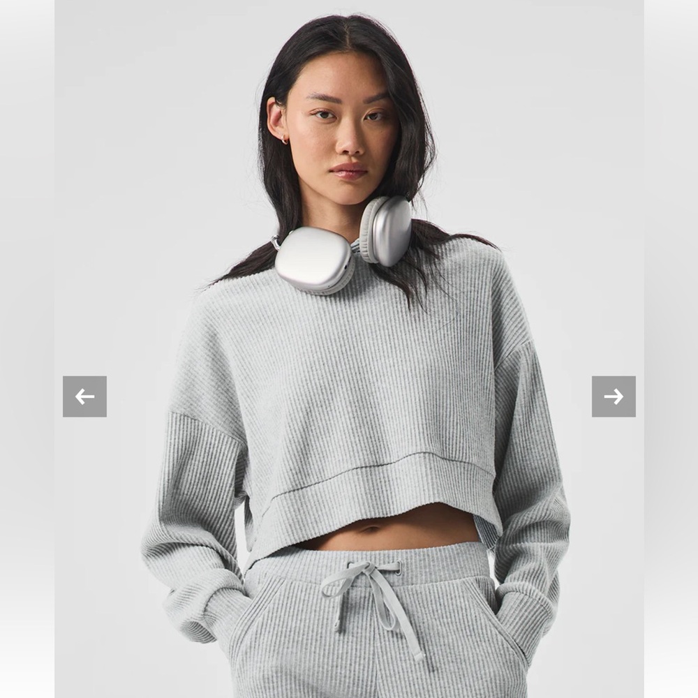 Alo Muse Hoodie - Heather Grey size S